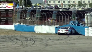 BMW Gets A Face Full Of Tires At Sebring